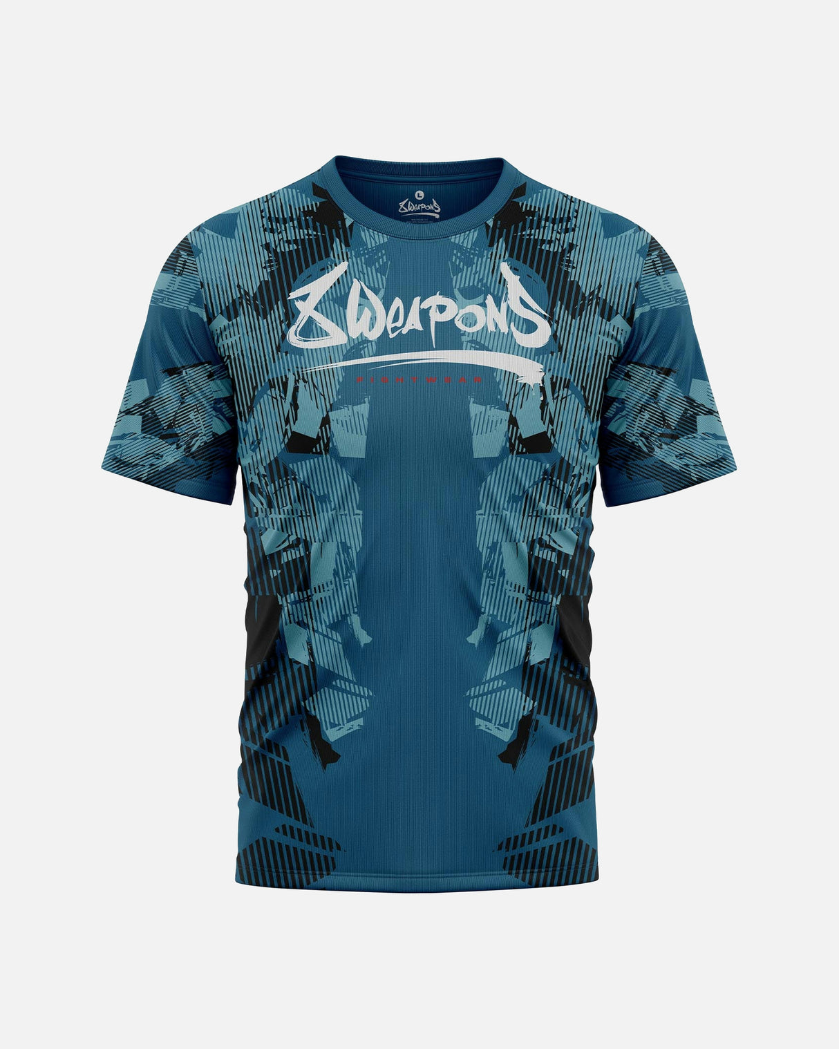 8 WEAPONS T-Shirt Functioneel Hit 2.0 - Marineblauw/Zwart