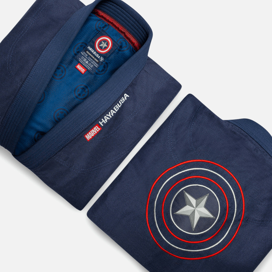 Marvel BJJ Gi Captain America - Blauw