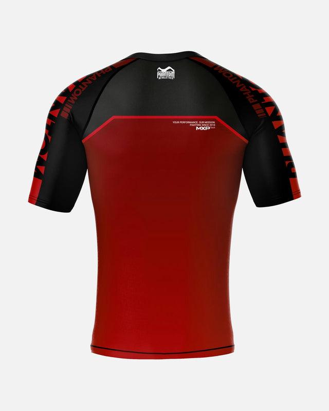 Phantom Athletics Rashguard EVO Apex Korte Mouwen - Rood
