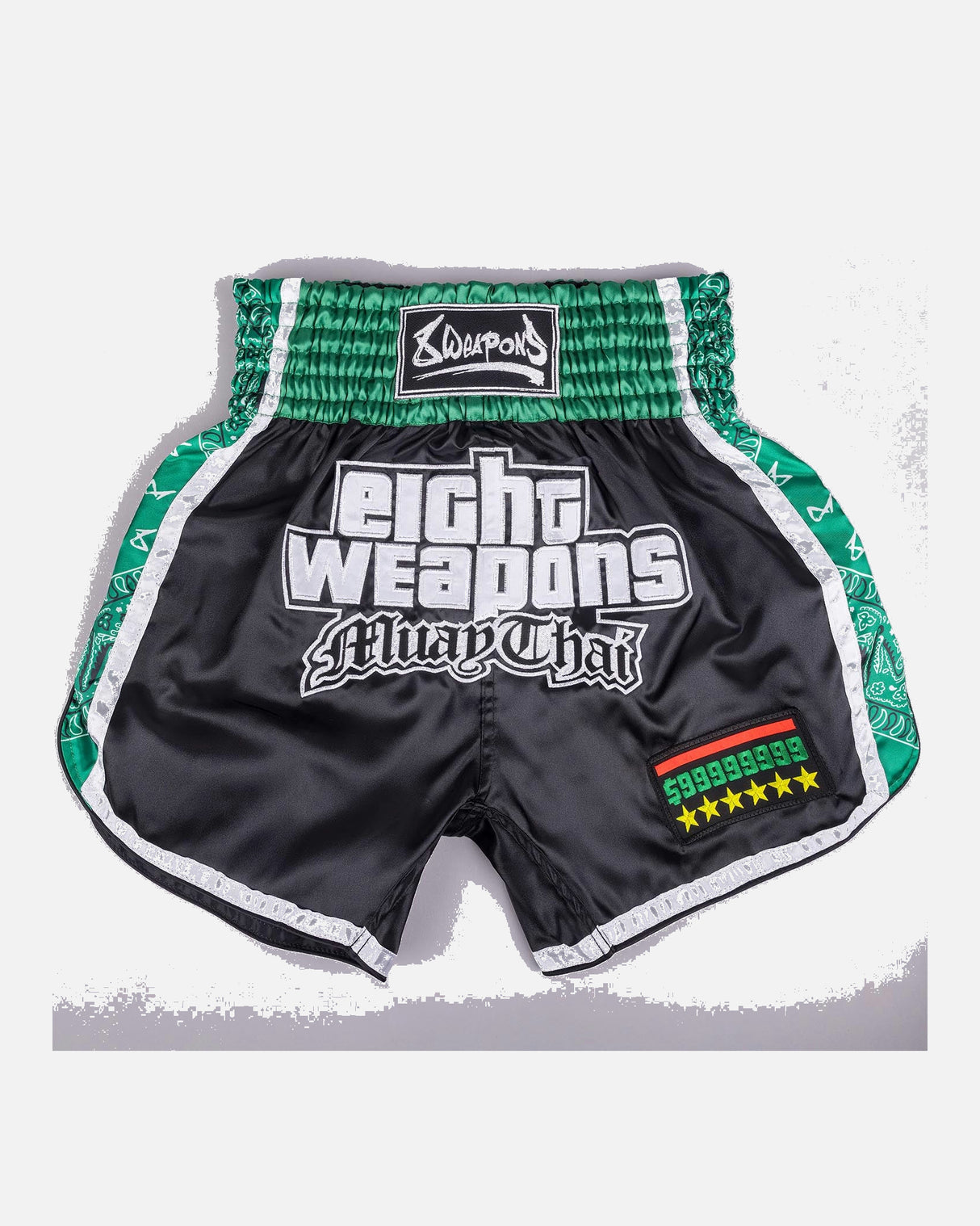 8 WEAPONS Muay Thai Shorts West Coast - Groen