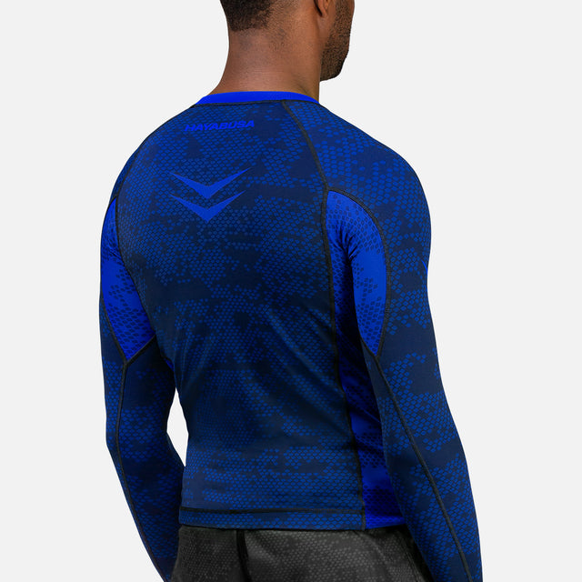 Hayabusa Rashguard Ranked Lange Mouwen – Blau