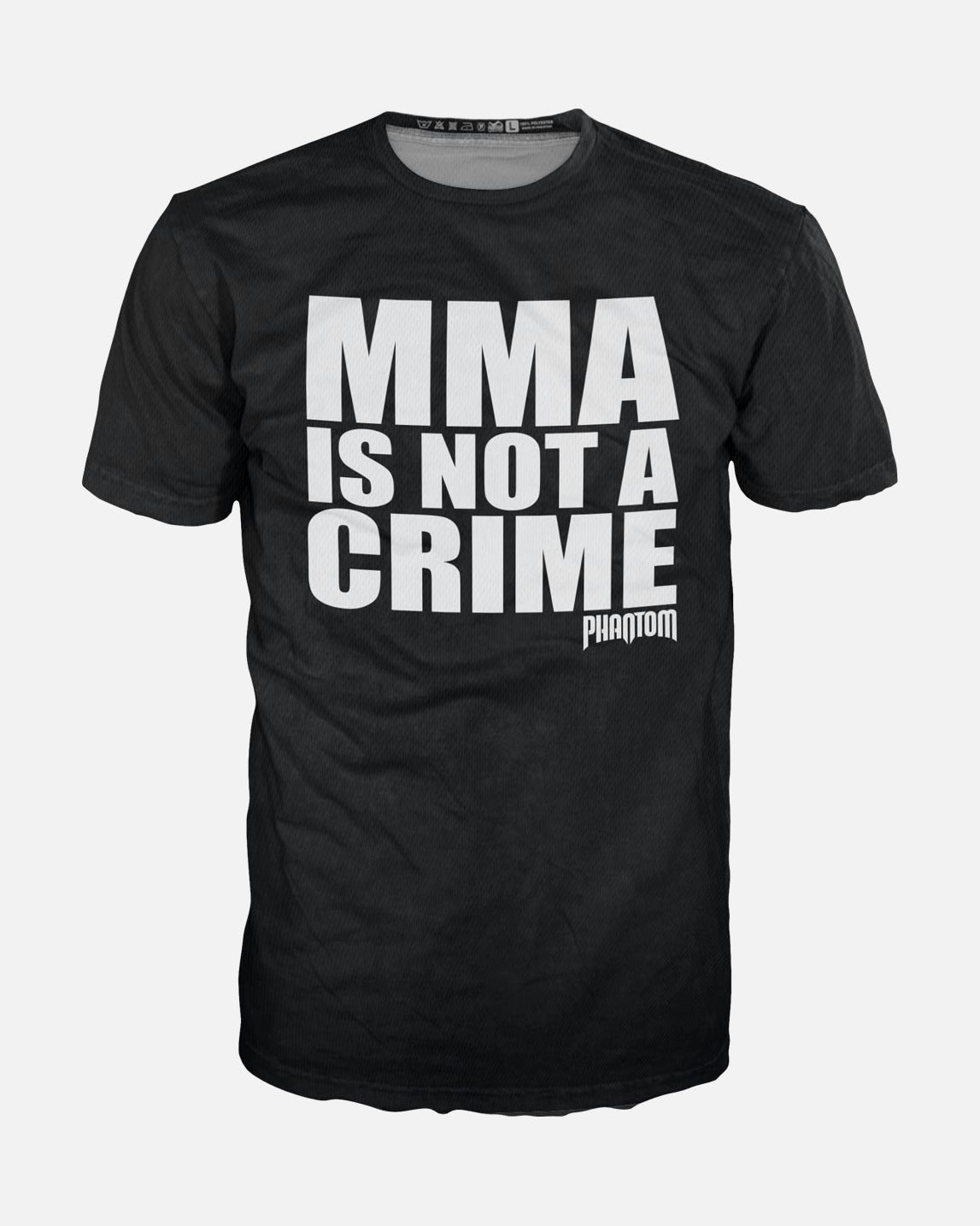 Phantom Athletics T-Shirt EVO MMA Is Not A Crime - Zwart