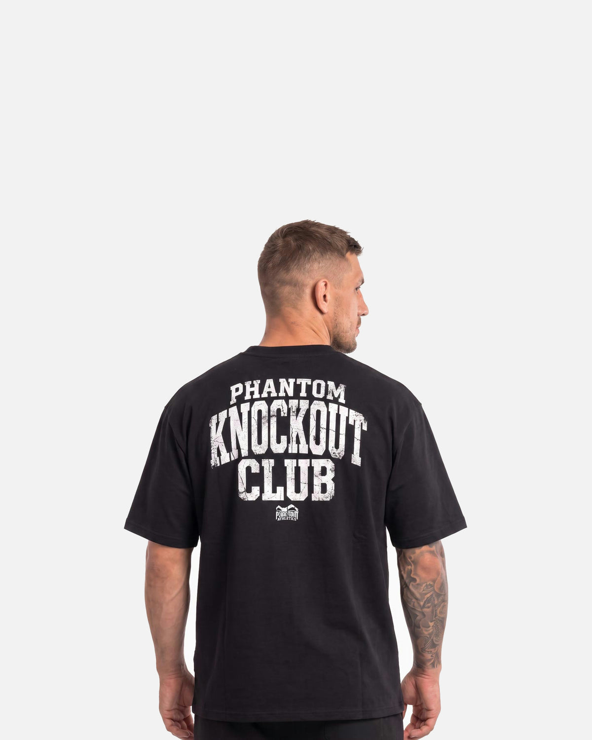 Phantom Athletics T-Shirt Knockout Club Oversize Heavy - Zwart