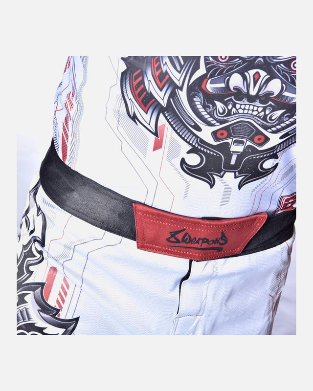 8 WEAPONS Rashguard Samurai 2.0 – Weiß/Rot