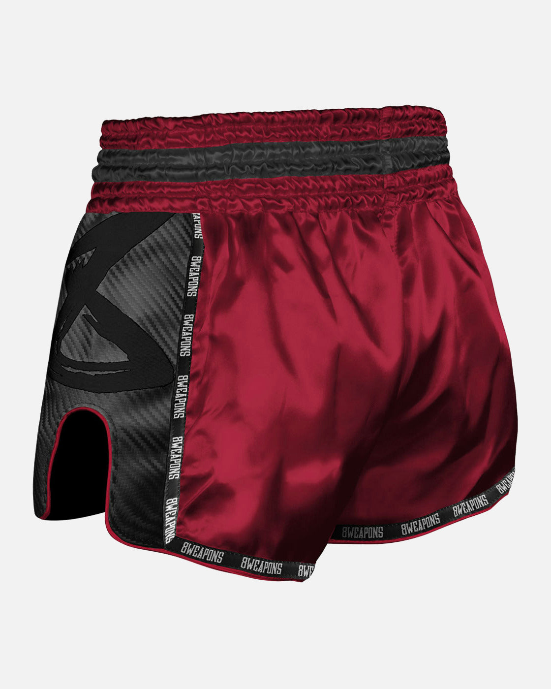 8 WEAPONS Muay Thai Shorts Carbon - Rood