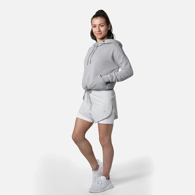 Camisola com capuz Hayabusa Cozy Fleece para mulher – Cinzento