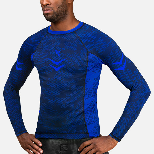 Hayabusa Rashguard Ranked Lange Mouwen – Blau