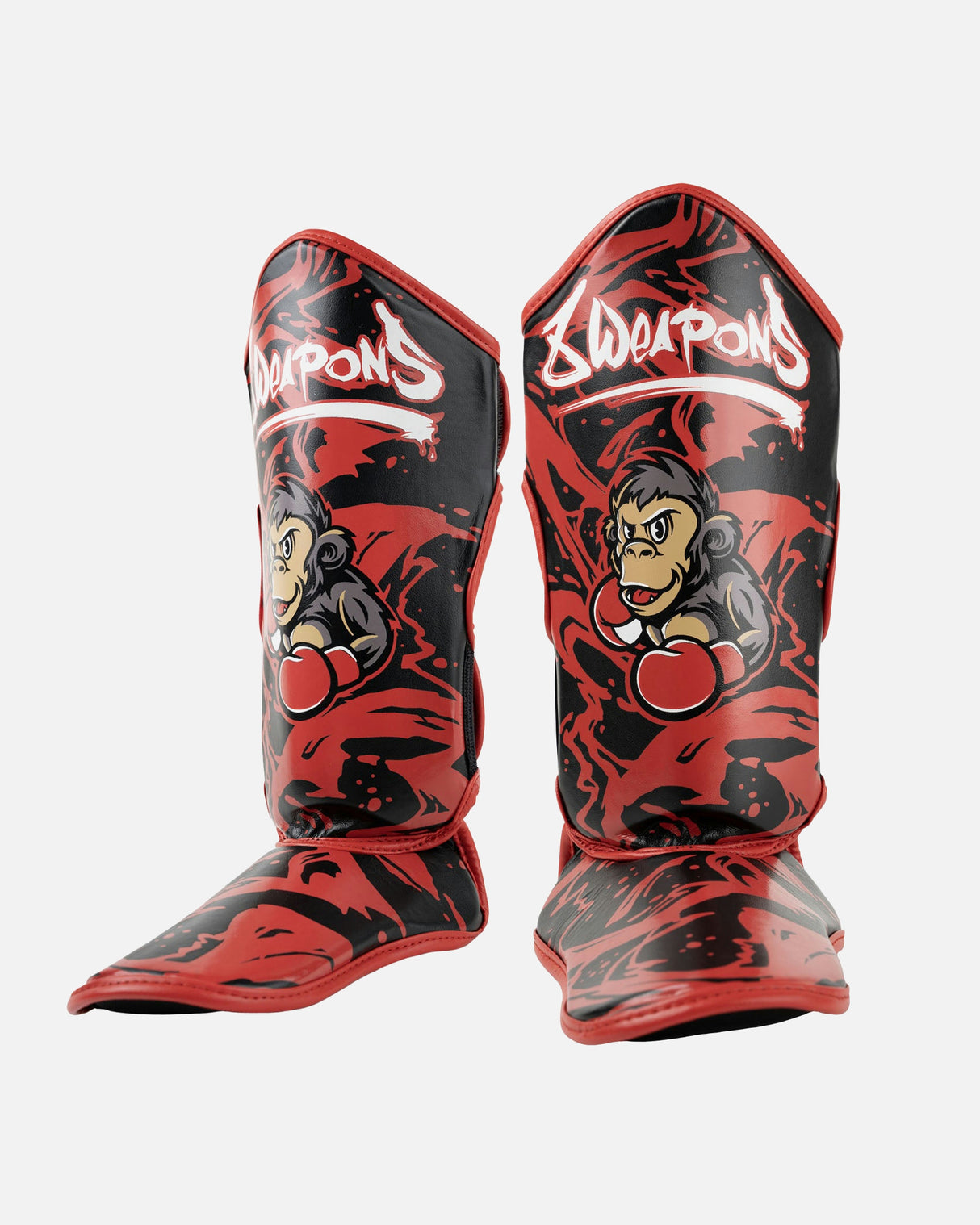 8 WEAPONS Scheenbeschermers Joe - Zwart/Rood