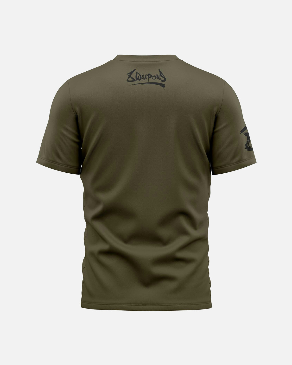 8 WEAPONS T-Shirt Sak Yant Tigers - Olijf