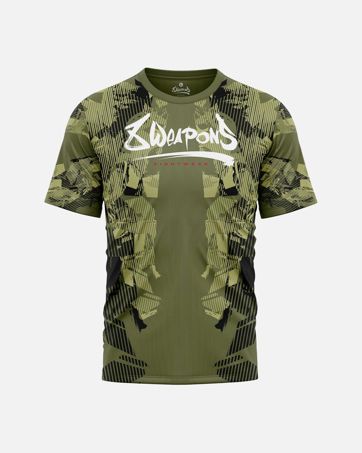 8 WEAPONS T-Shirt Functioneel Hit 2.0 - Olijf-Zwart