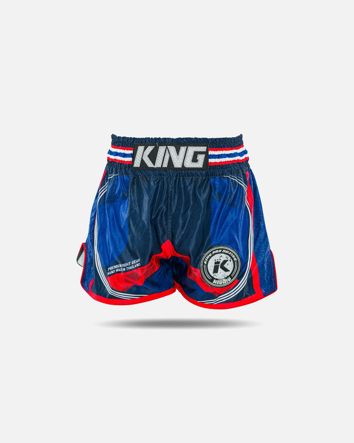 King Pro Boxing Muay Thai Shorts Flag - Blauw