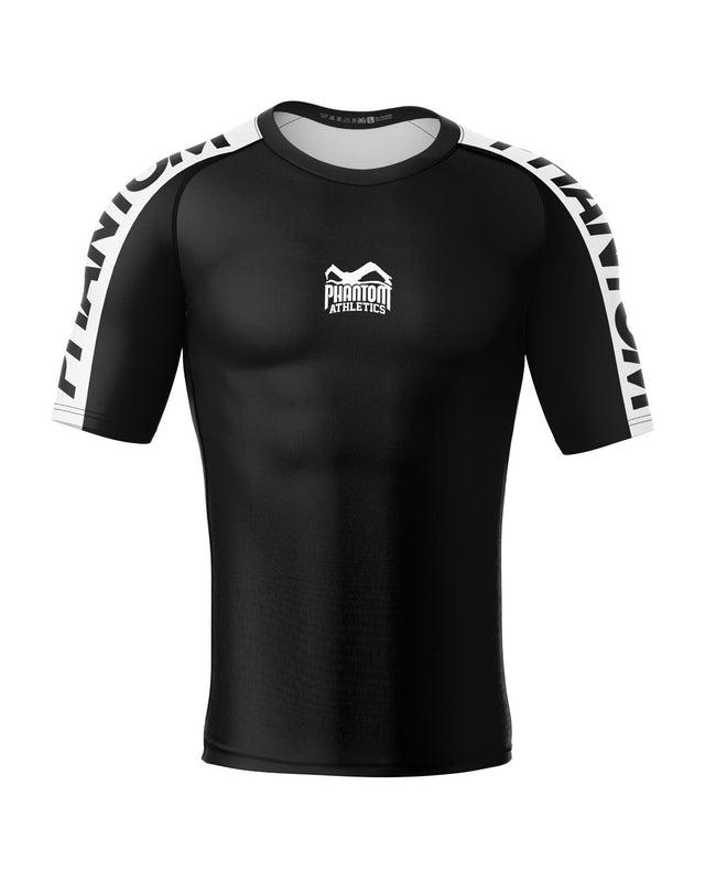 Phantom Athletics Rashguard EVO Apex Korte Mouwen - Zwart