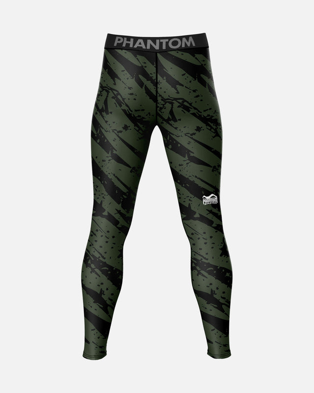 Phantom Athletics Compressie Shorts Camo Tiger - Legergroen