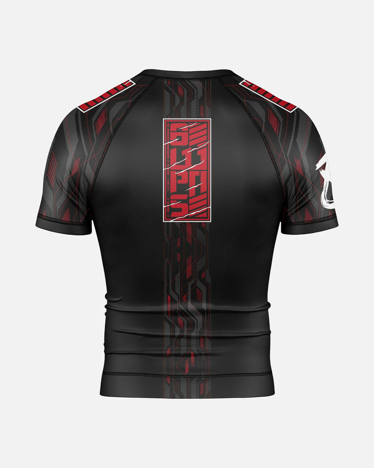 8 WEAPONS Rashguard Samurai 2.0 - Zwart/Rood
