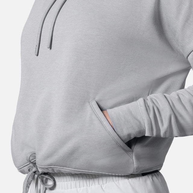 Camisola com capuz Hayabusa Cozy Fleece para mulher – Cinzento