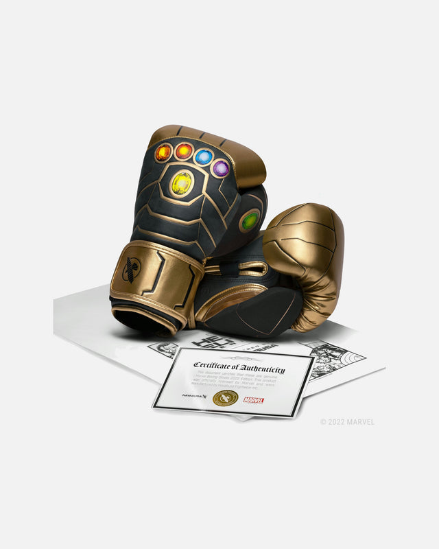 Luvas de boxe Hayabusa Thanos – Ouro/Preto