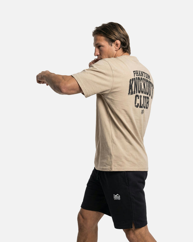 Phantom Athletics T-Shirt Knockout Club Oversize Heavy - Zand