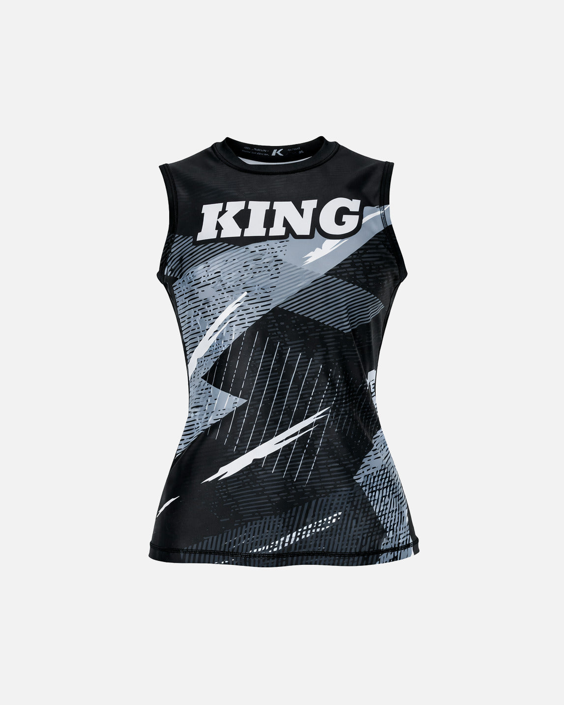 King Pro Boxing Rashguard Shadow 1 Dames - Zwart