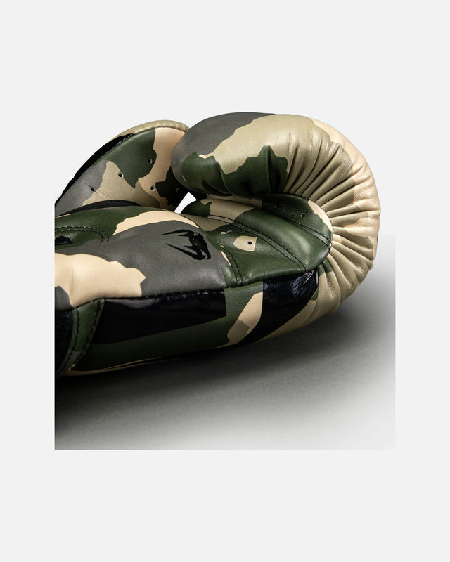 Venum Elite Boxing Gloves - Khaki/Off-white