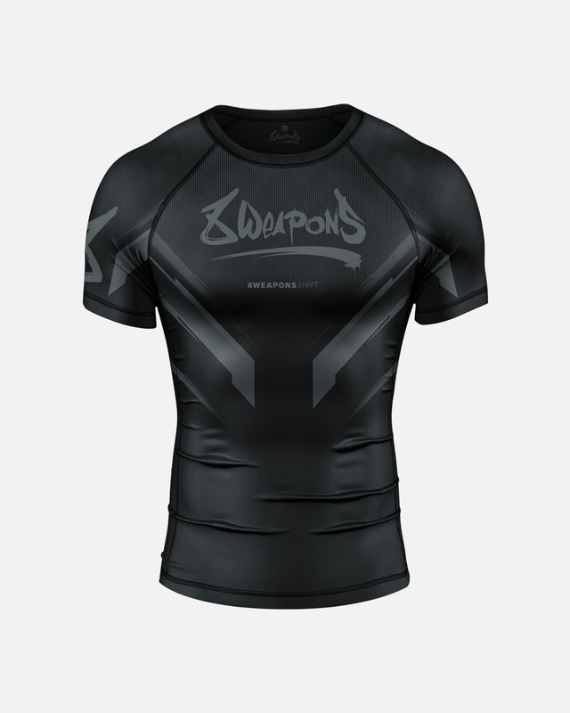 8 WEAPONS Rashguard Shift – Schwarz Matt