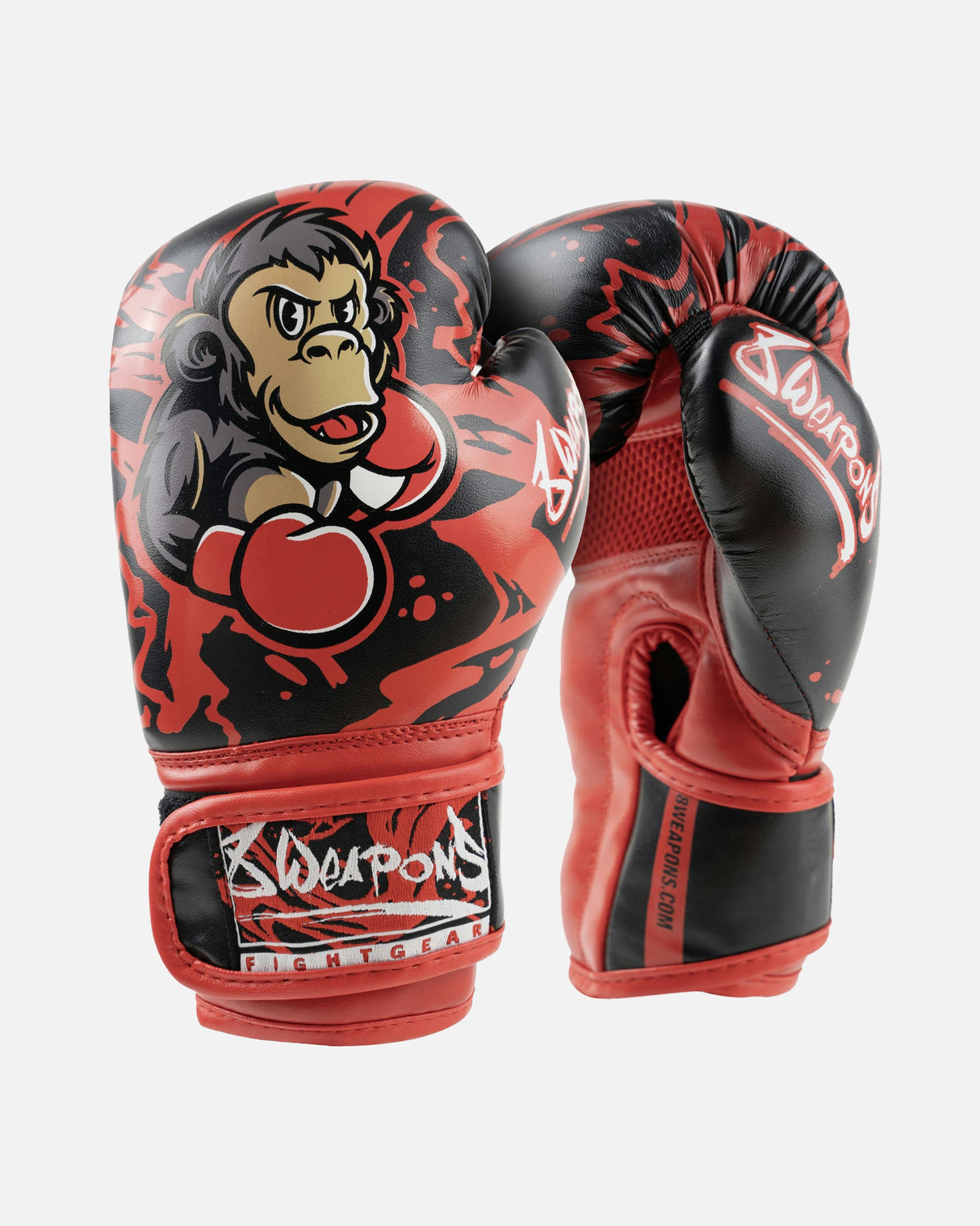 8 WEAPONS Bokshandschoenen Joe - Zwart/Rood
