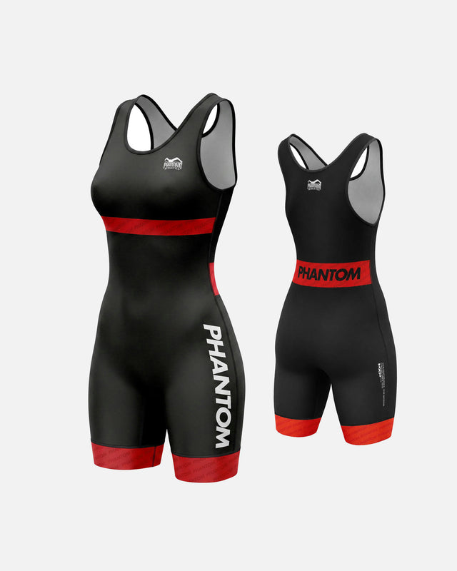 Costum de lupte Phantom Athletics Raptor pentru femei – Roșu/Albastru