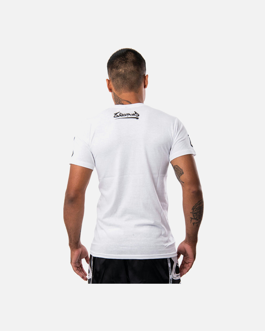 8 WEAPONS T-Shirt Sak Yant Tigers - Wit