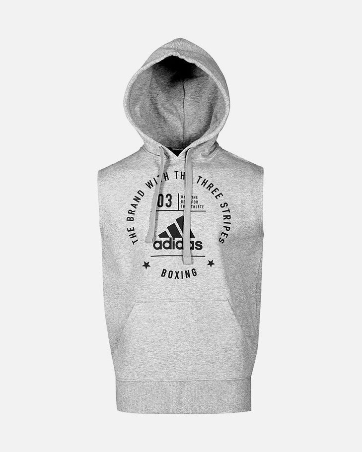 Adidas Sleeveless Hoodie Community Boxing – Grey/Black