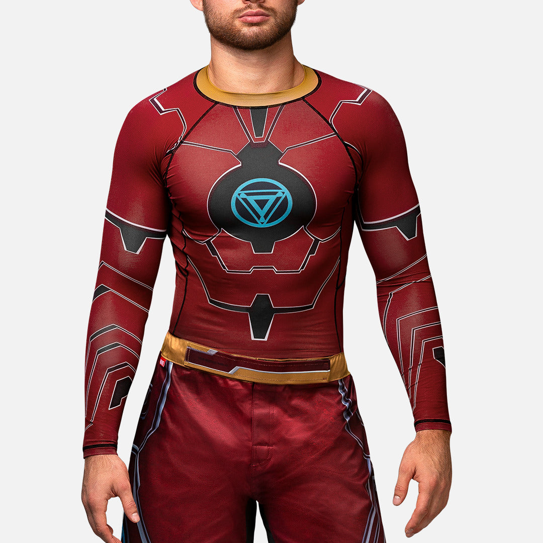 Marvel Rashguard Lange Mouwen Iron Man - Rood
