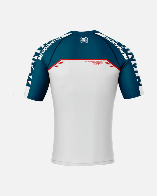 Phantom Athletics Rashguard EVO Apex Korte Mouwen - Blauw