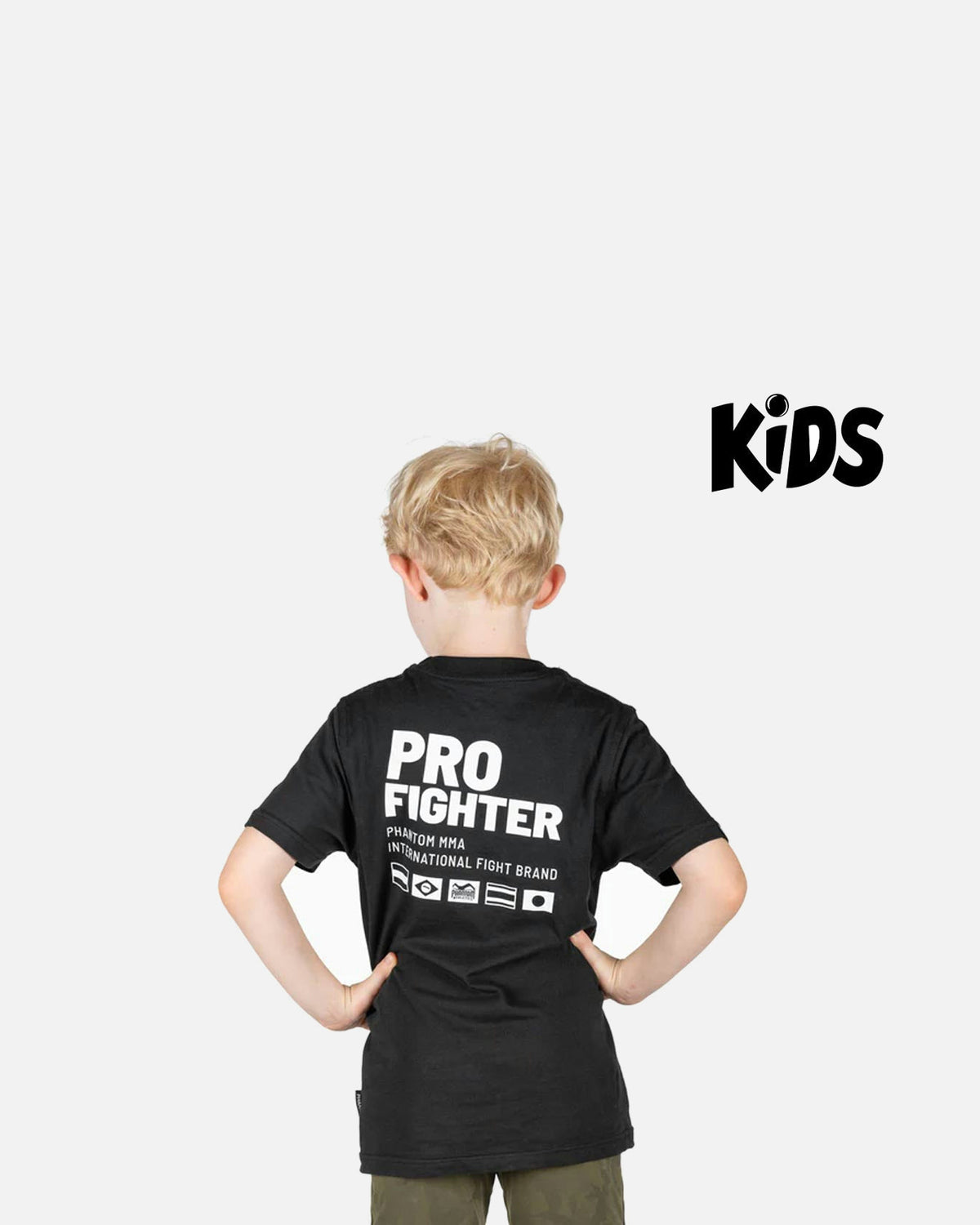 Phantom Athletics T-Shirt Pro Fighter Kinderen - Zwart