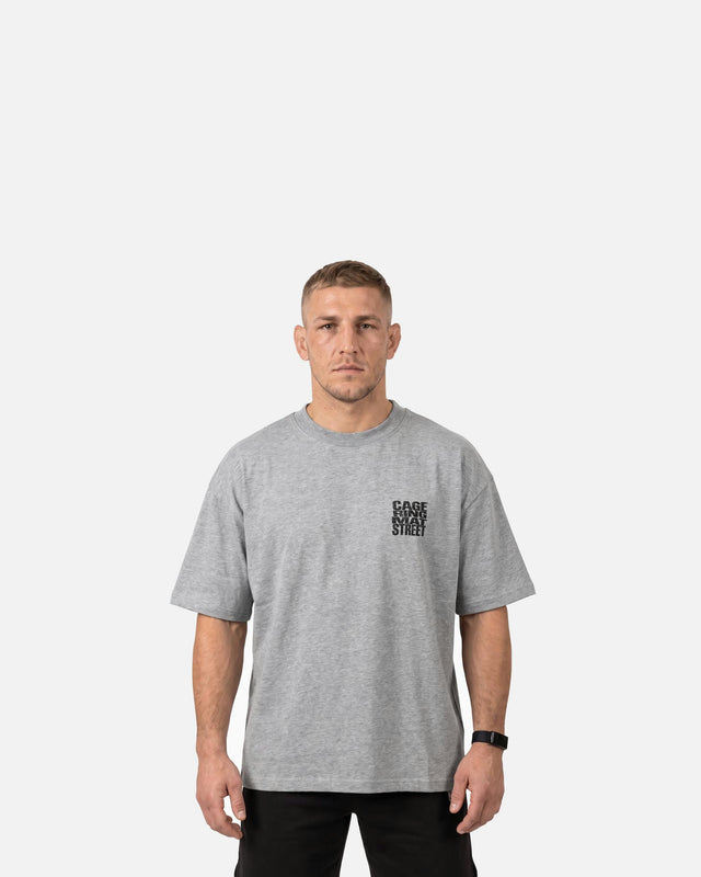 Phantom Athletics T-Shirt Cage Ring Mat Street – Grau