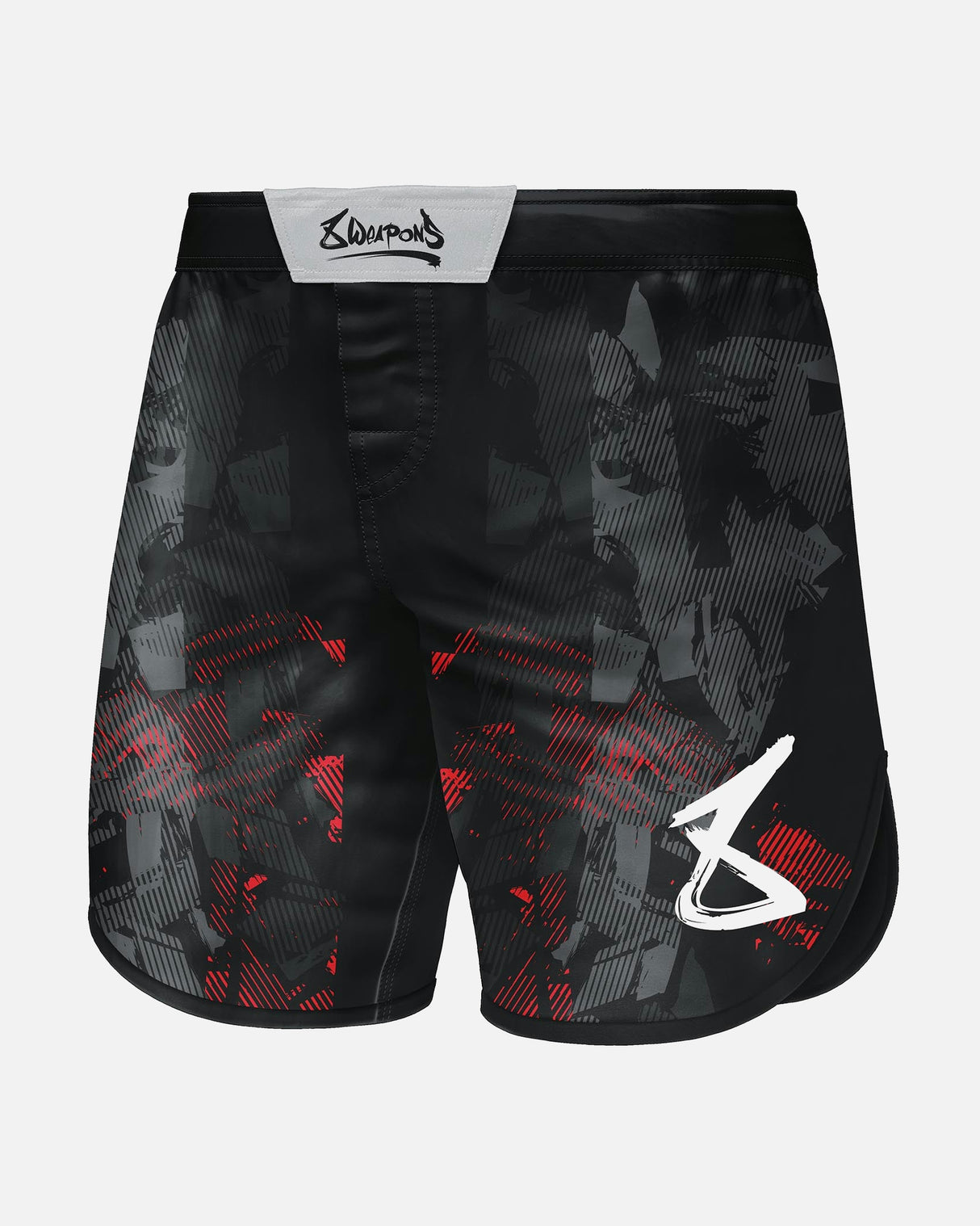 8 WEAPONS MMA Shorts Hit 2.0 - Zwart/Rood