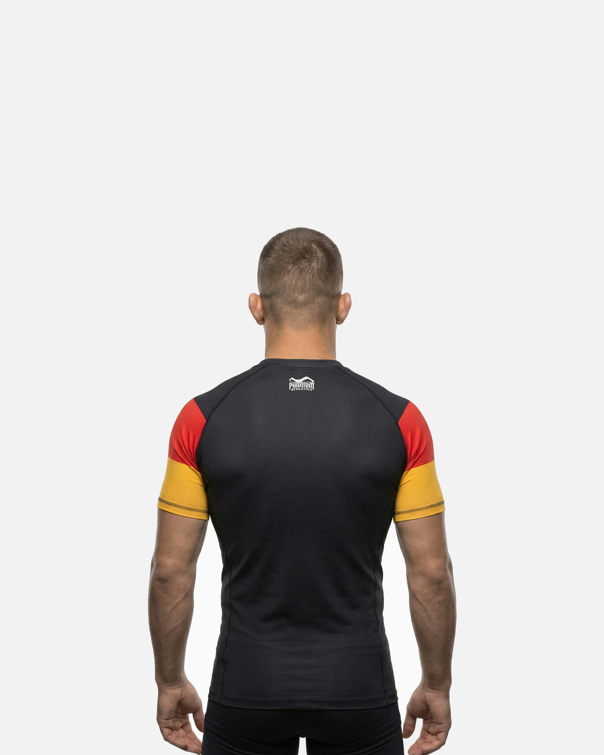 Phantom Athletics Rashguard Germany Korte Mouwen - Zwart/Rood/Goud