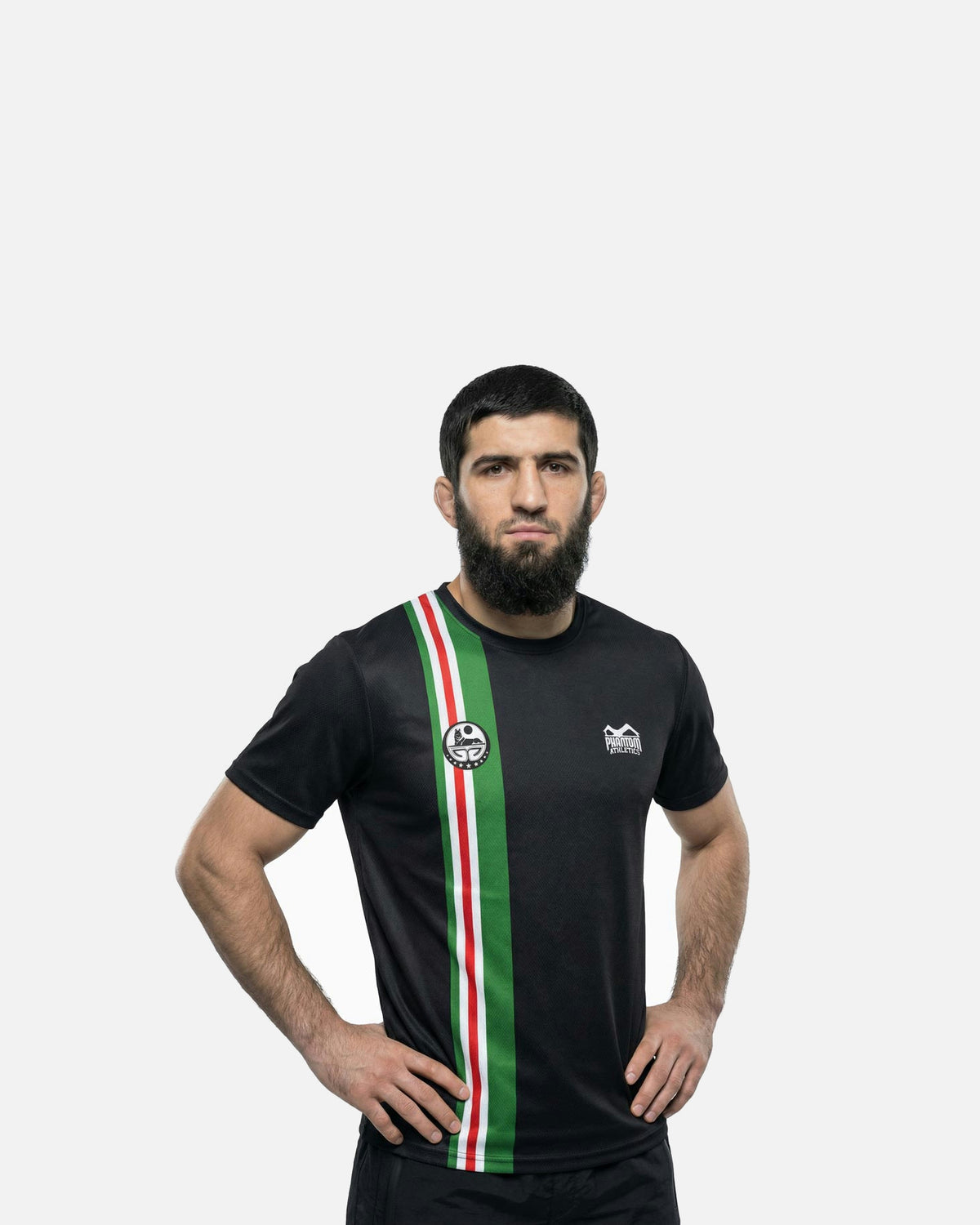 Phantom Athletics Trainingsshirt EVO+ Team Chechnya - Zwart/Groen