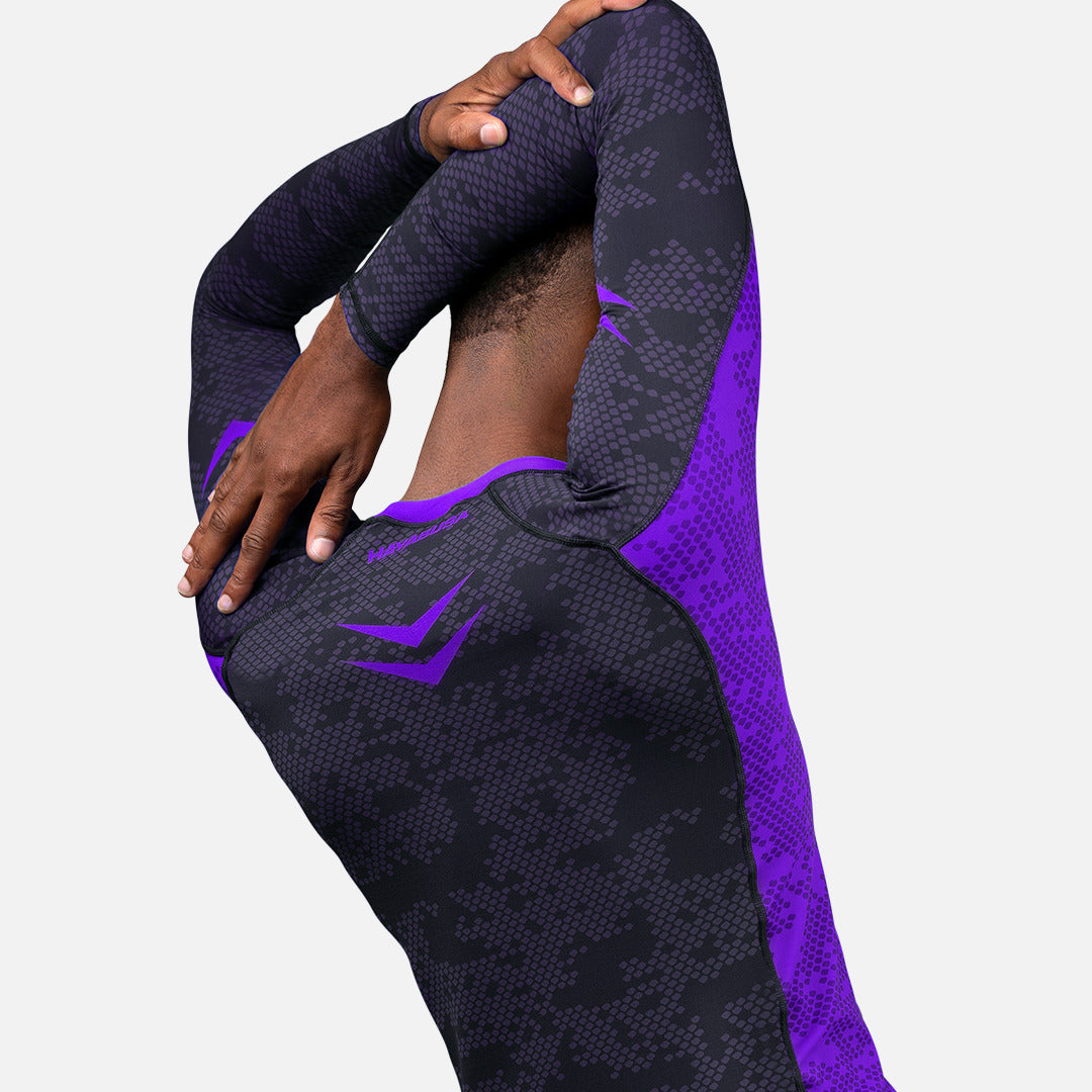 Hayabusa Rashguard Ranked Lange Mouwen - Paars