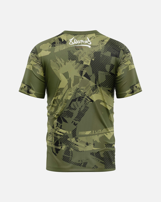8 WEAPONS T-Shirt Functioneel Hit 2.0 - Olijf-Zwart