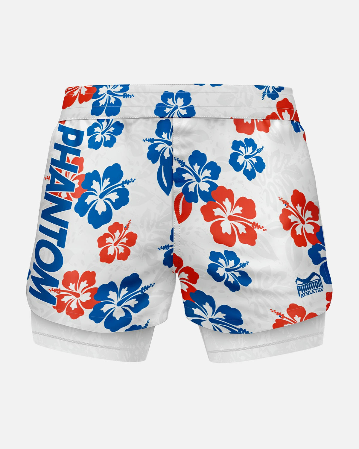 Phantom Athletics MMA Shorts Fusion 2in1 - Wit/Blauw/Rood