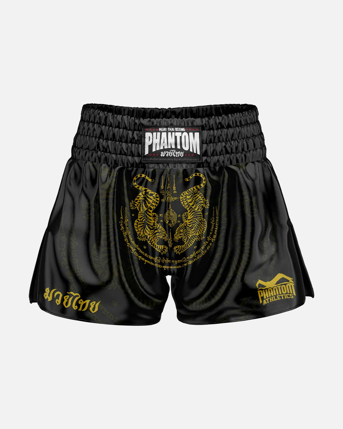 Muay Thai trenky Phantom Athletics Sak Yant – Černé/Zlaté
