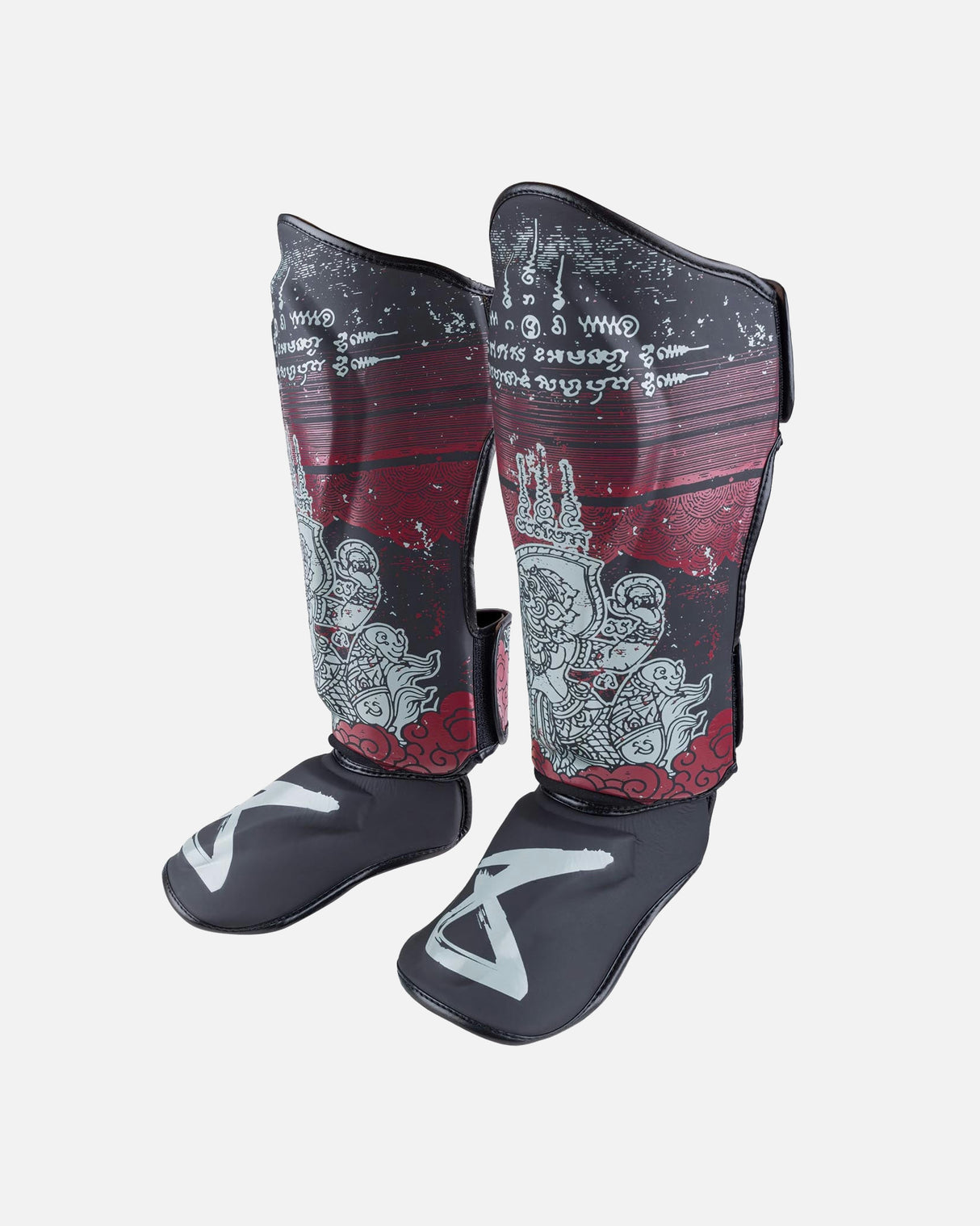 8 WEAPONS Scheenbeschermers Hanuman Yant - Zwart/Rood