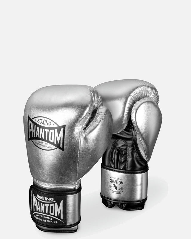 Gants de boxe Phantom Athletics Mexico – Argent/Noir