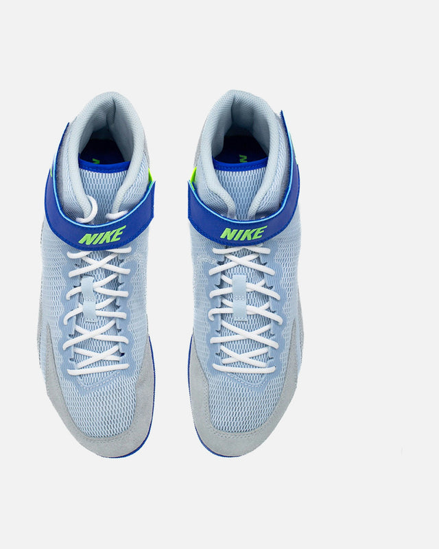 Zápasnické boty Nike Speedsweep VIII – Šedé/Modré/Neonové