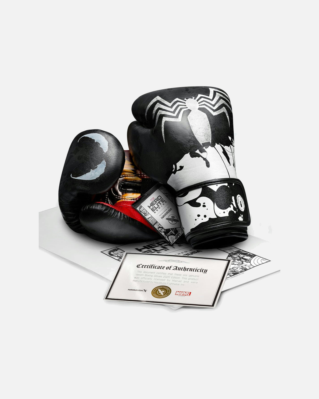 Hayabusa x Marvel Bokshandschoenen Venom - Zwart/Wit