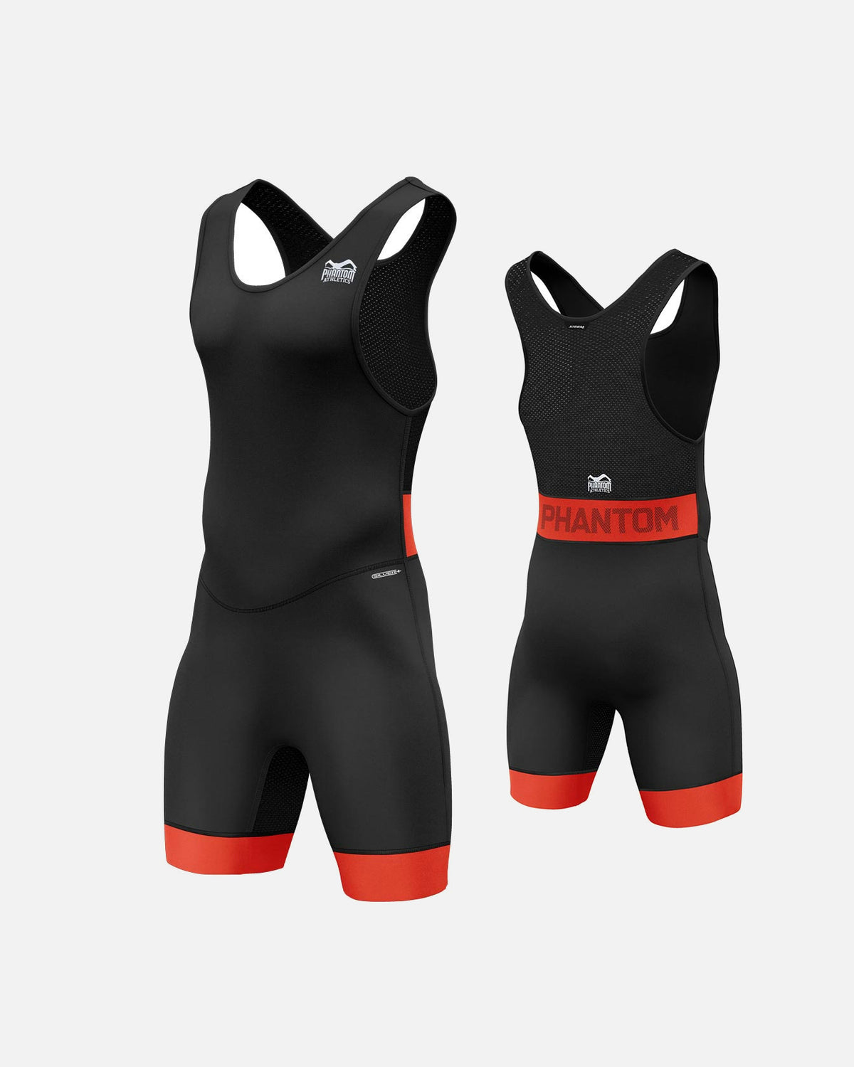 Phantom Athletics Worstelsinglet Storm Kinderen - Zwart/Rood/Zwart/Blauw