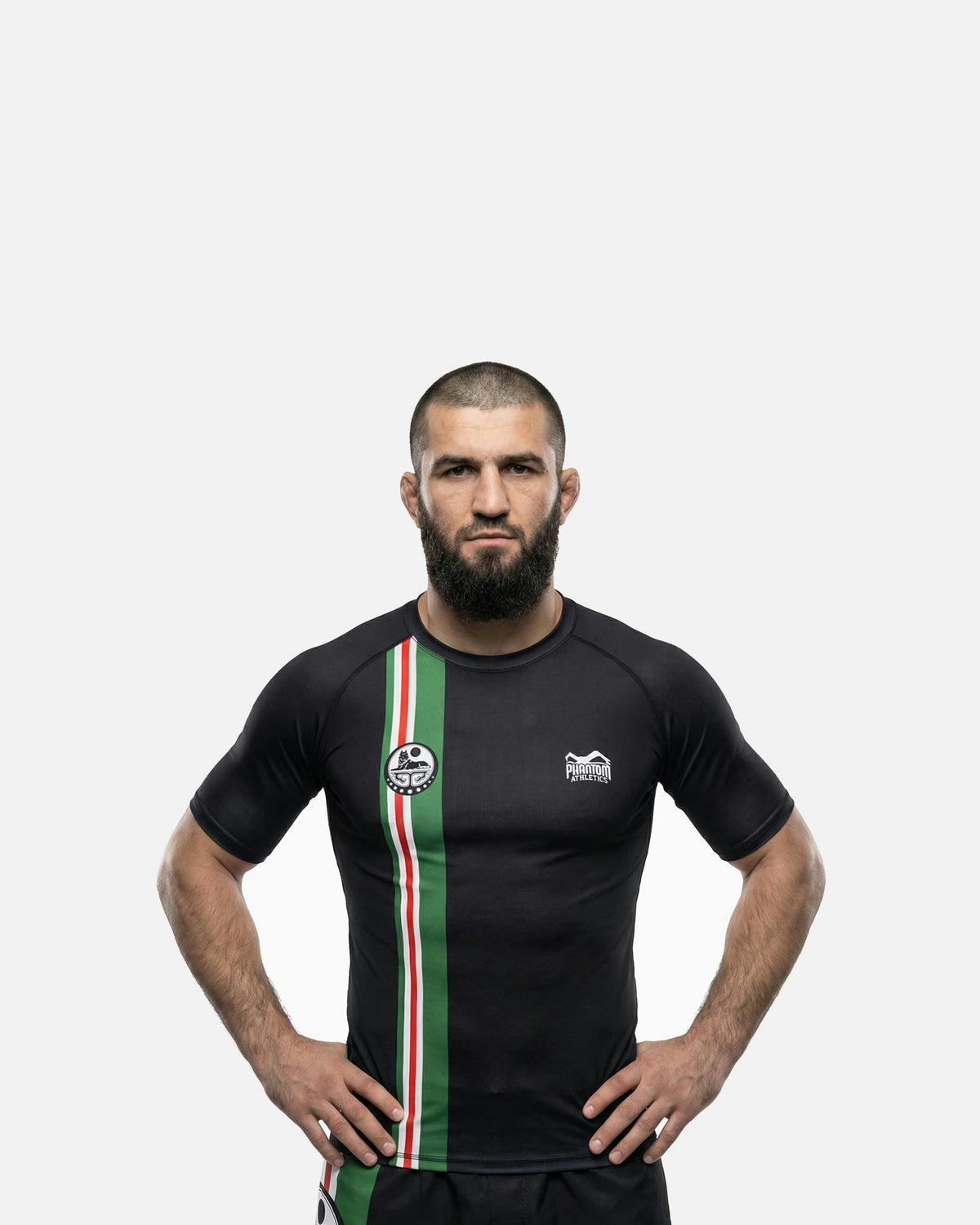 Phantom Athletics Rashguard Team Chechnya - Zwart/Groen