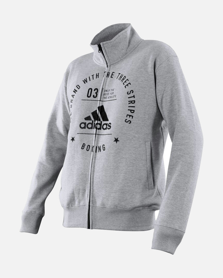 Adidas Trainings-Jacke Community Boxing – Grau/Schwarz
