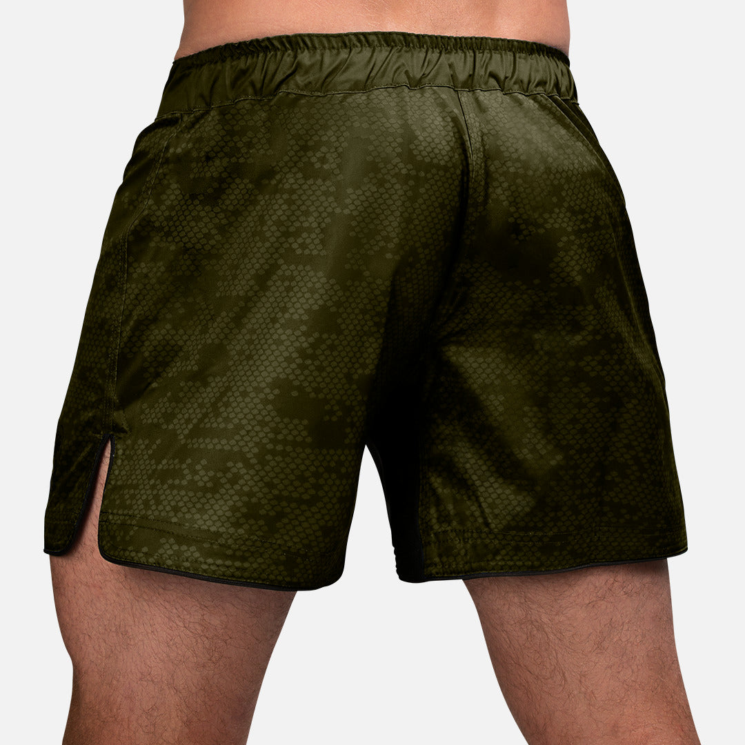 Hayabusa MMA Shorts Hex Mid-Thigh - Groen