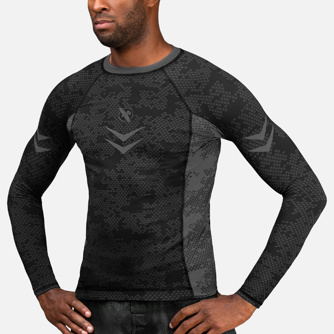 Hayabusa Rashguard Ranked Lange Mouwen - Zwart