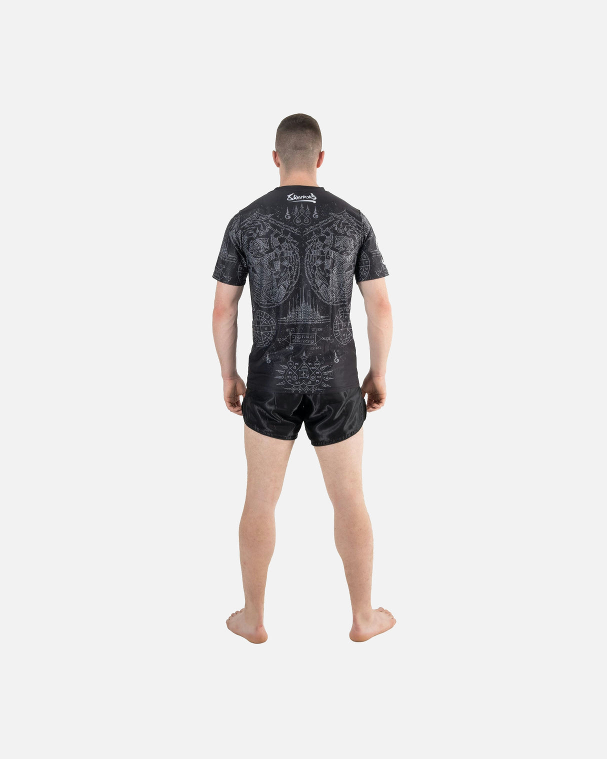 8 WEAPONS T-Shirt Hanuman Yant - Zwart/Grijs