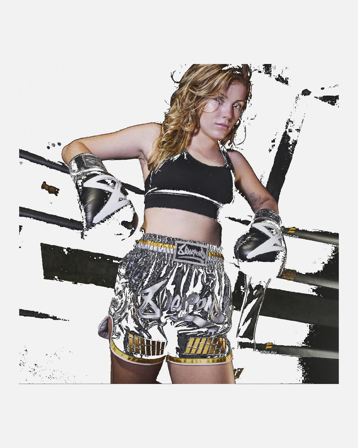 8 WEAPONS Muay Thai Shorts Samurai 2.0 - Goud